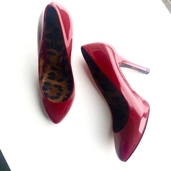Dolce & Gabbana Shoes - Dolce & Gabbana red patent leather heels